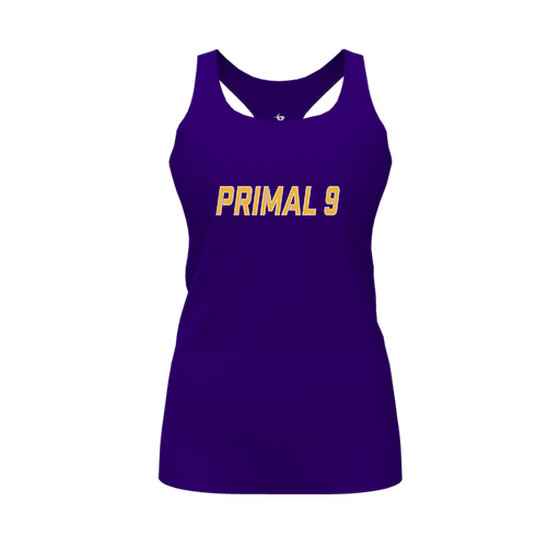[CUS-DFW-RCBK-PER-PUR-FYS-LOGO1] Racerback Tank Top (Female Youth S, Purple, Logo 1)