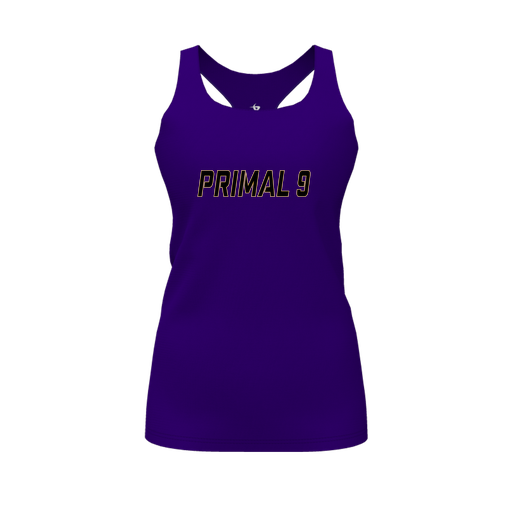 [FT0TRBPP-FYS-LOGO2] Decker Racerback Tank Top (Female Youth S, Purple, Logo 2)