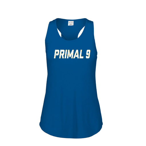 [FT0TUBRY-FAS-LOGO3] Ladies Tri Blend Tank Top (Female Adult S, Royal, Logo 3)