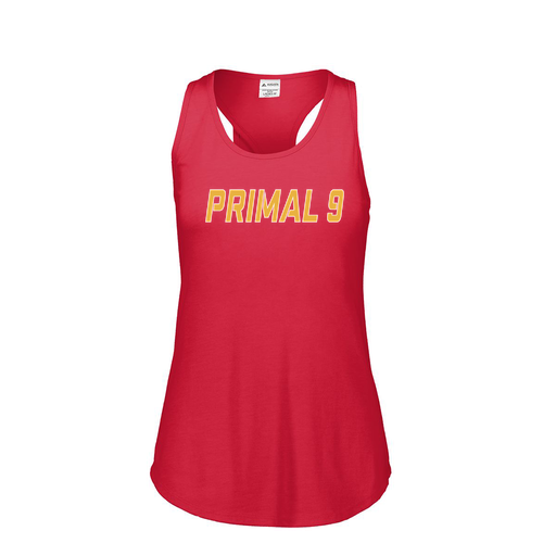 [FT0TUBRD-FAS-LOGO1] Ladies Tri Blend Tank Top (Female Adult S, Red, Logo 1)