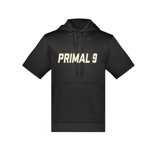 [6871.080.S-LOGO3] Men's Dri Fit Short Sleeve Hoodie (Adult S, Black, Logo 3)