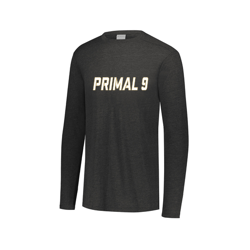 [FTLCUBBK-AXS-LOGO3] Decker Men's Tri-Blend T-Shirt - Long Sleeve (Adult XS, Black, Logo 3)