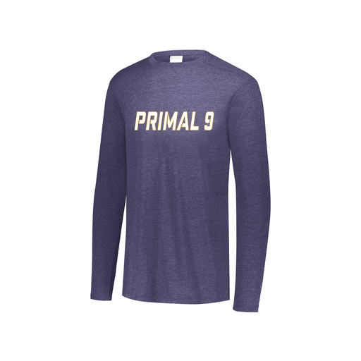 [3076.72N.S-LOGO3] Youth LS Ultra-blend T-Shirt (Youth S, Navy, Logo 3)