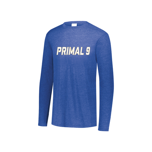 [3076.U55.S-LOGO3] Youth LS Ultra-blend T-Shirt (Youth S, Royal, Logo 3)